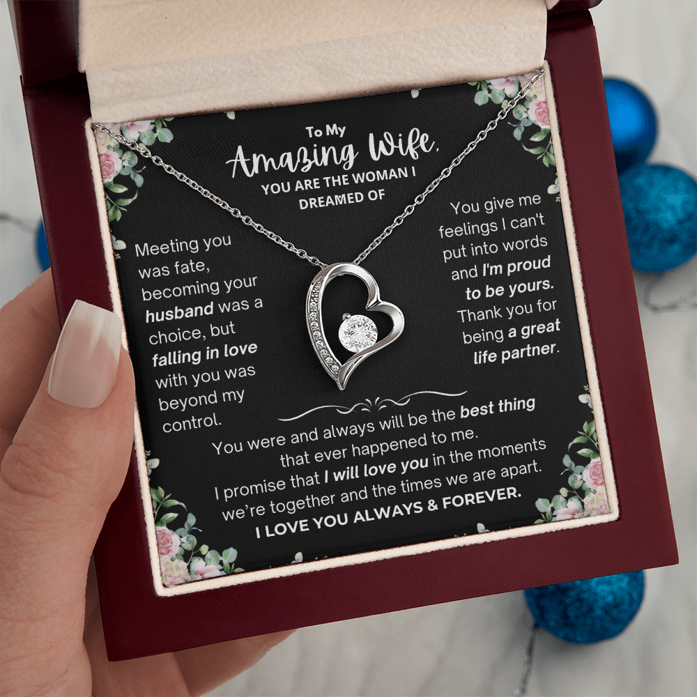 To My Amazing Wife - Forever Love Necklace - JDR031