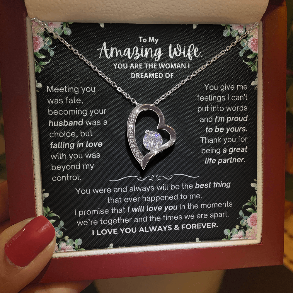 To My Amazing Wife - Forever Love Necklace - JDR031