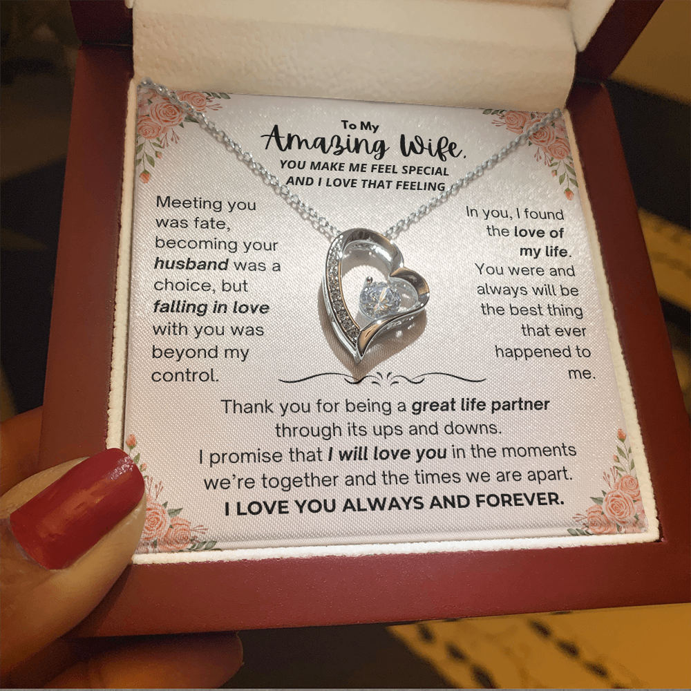 To My Amazing Wife - Forever Love Necklace - JDR030