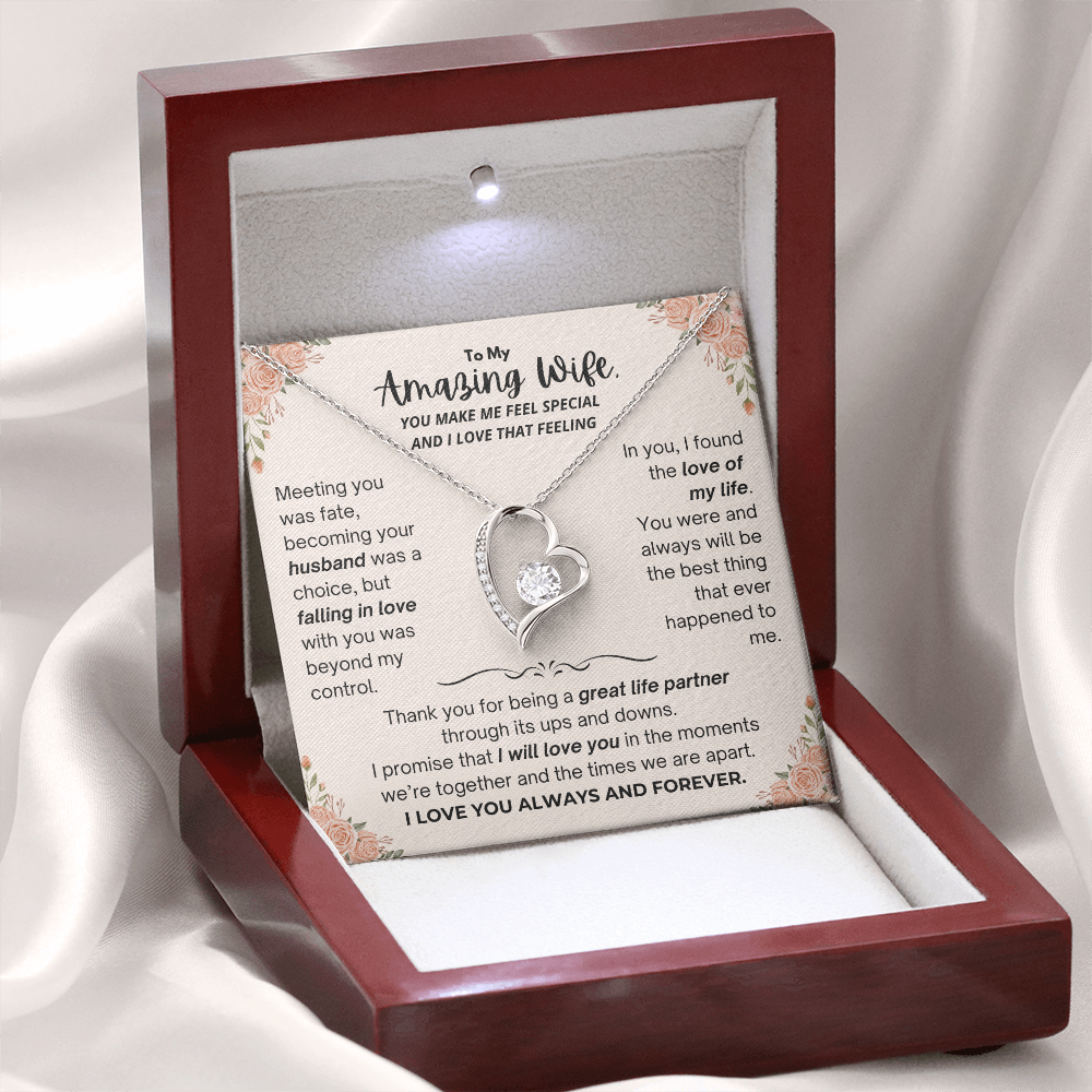 To My Amazing Wife - Forever Love Necklace - JDR030