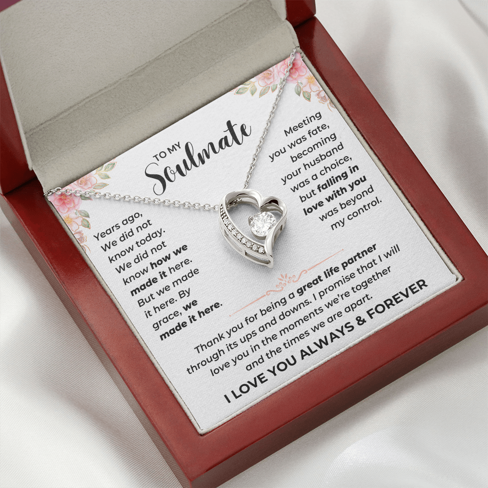 To My Soulmate - I Love You - Forever Love Necklace - JDR040