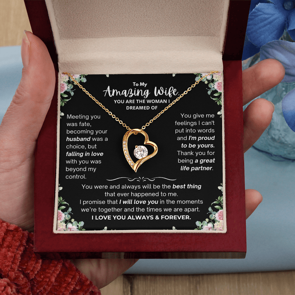 To My Amazing Wife - Forever Love Necklace - JDR031