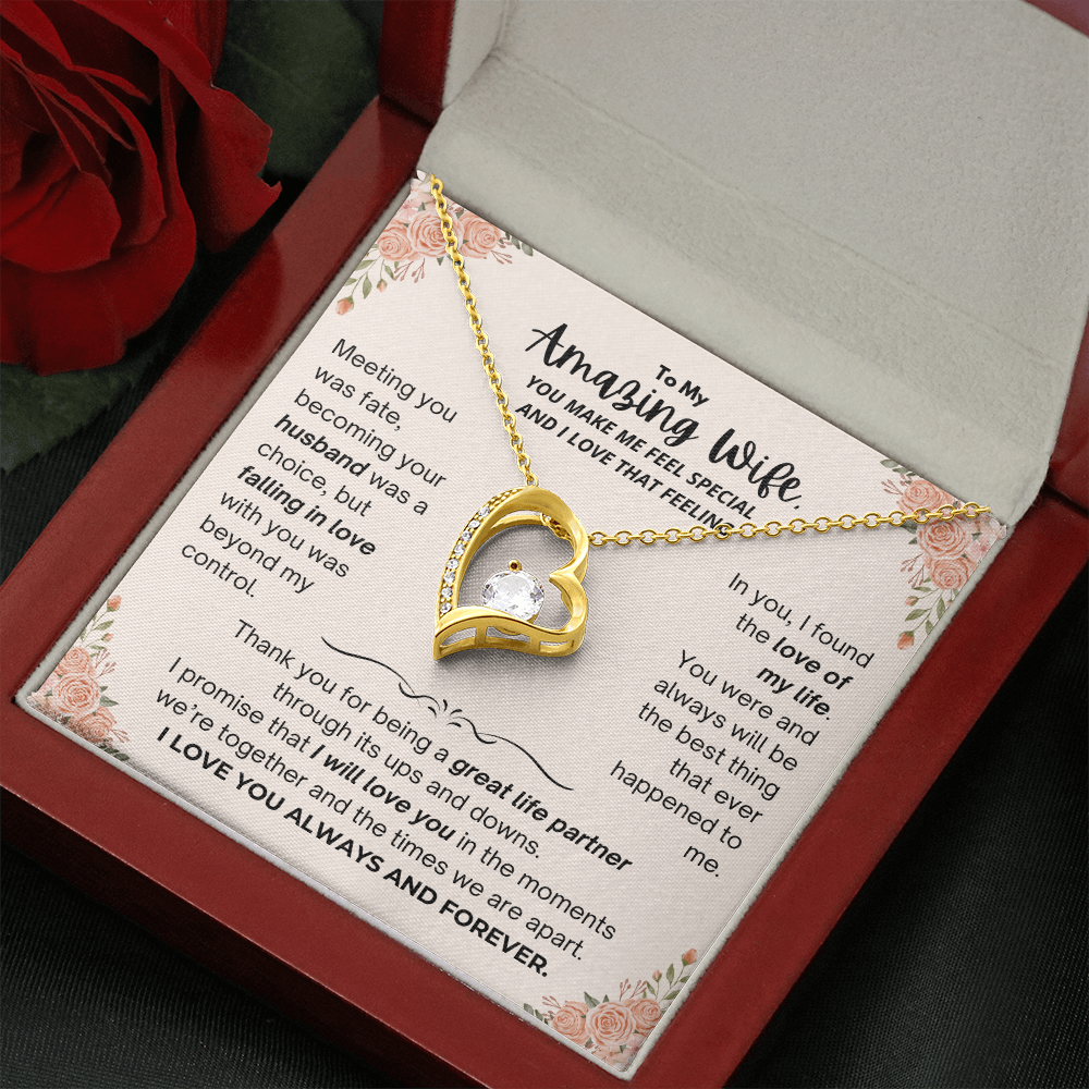 To My Amazing Wife - Forever Love Necklace - JDR030