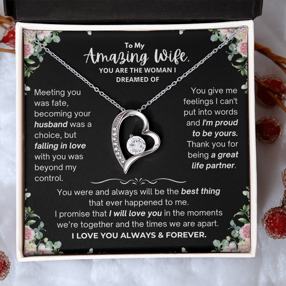 To My Amazing Wife - Forever Love Necklace - JDR031