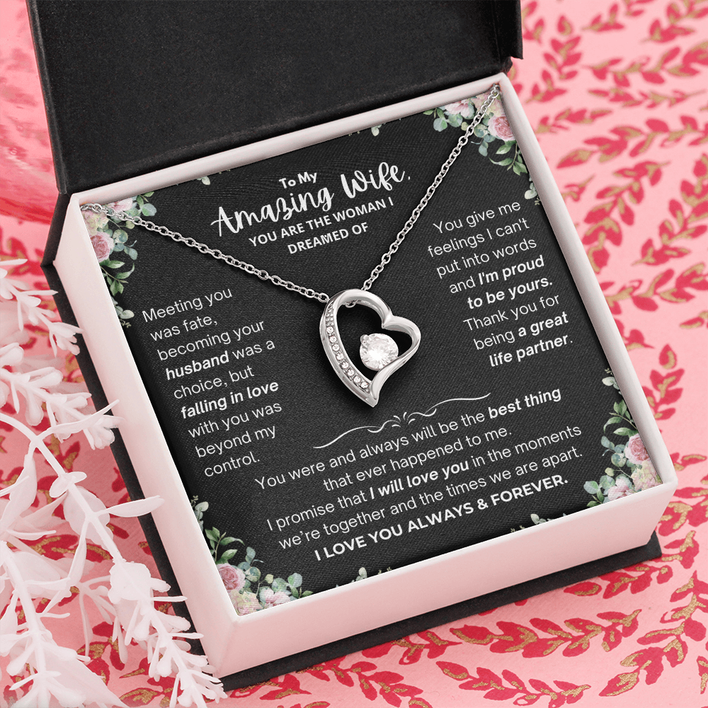 To My Amazing Wife - Forever Love Necklace - JDR031