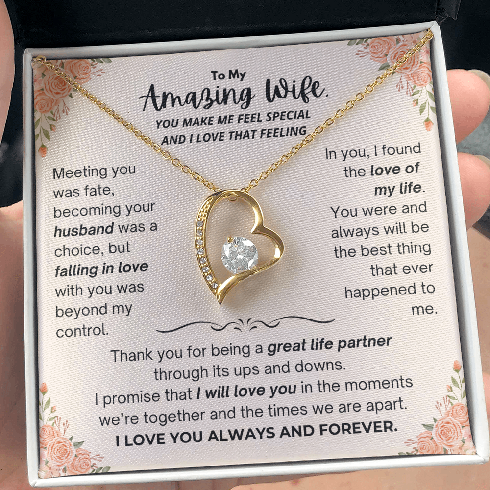 To My Amazing Wife - Forever Love Necklace - JDR030